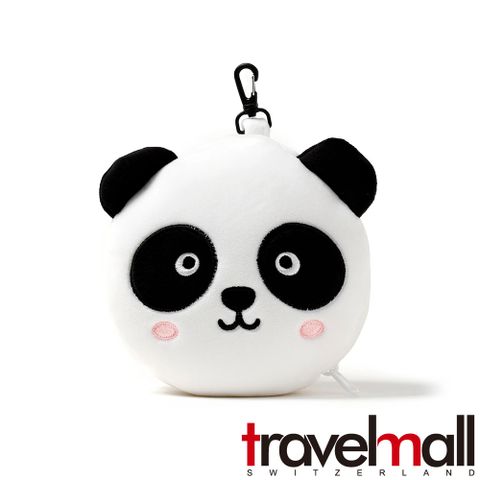 Travelmall 2IN1多功能旅行舒適枕頭眼罩-熊貓