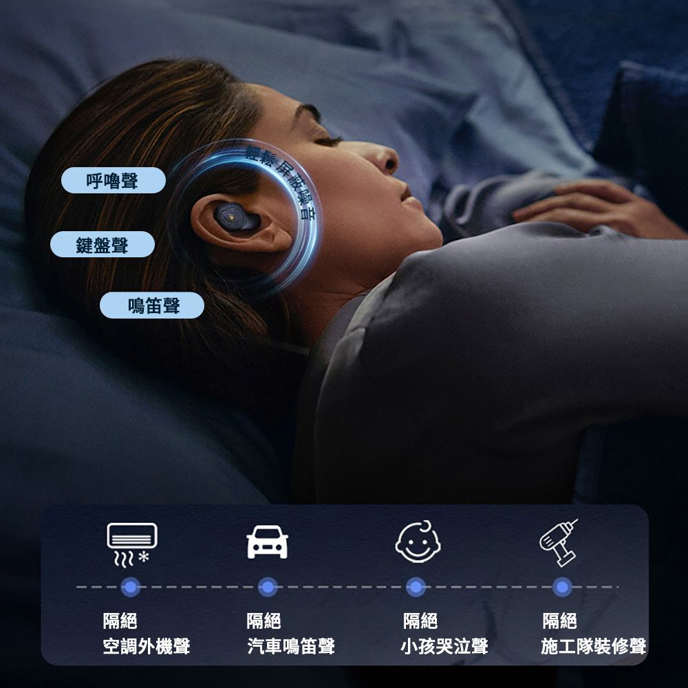 AOAO 降噪音50dB矽膠耳塞 慢回彈記憶耳塞 聲學濾波器 睡眠隔音耳塞 抗噪耳塞（耳帽3對）