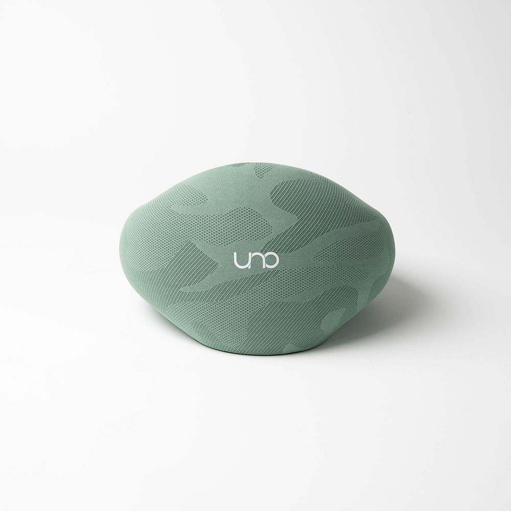 UNCLESIGN 尢口設計 【UNO VOYAGE】UNO KNIT 織麻旅行頸枕 威尼斯綠(旅行頸枕 午睡枕 U型枕 unovoyage)