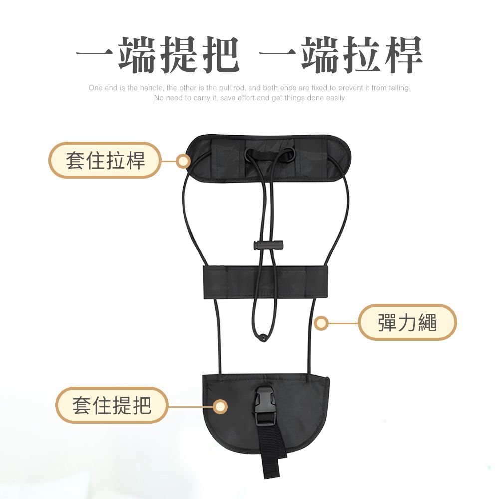 AIRY 加厚可調式背包行李捆綁帶/束帶