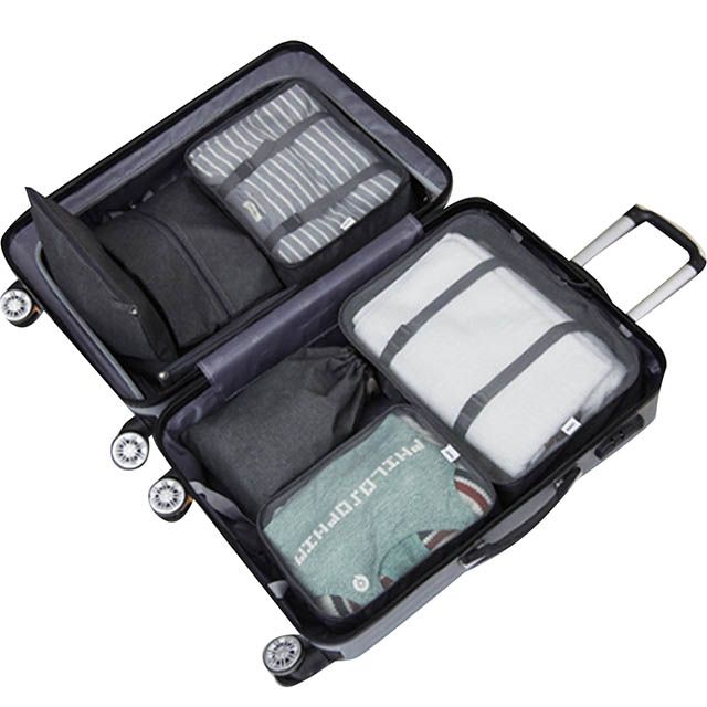 E.City _新款加厚牛津布高質感旅行收納七件組