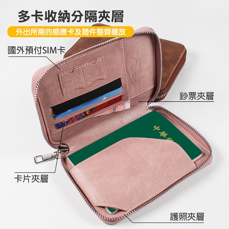  RFID防盜刷護照夾 多功能護照套 護照包 證件包 收納包 卡片夾 票卡夾 錢包 出國
