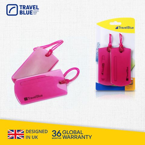 【 Travel Blue 藍旅 旅行配件 】 Jelly 果凍行李掛牌(2入/組) 紅色 TB016-RD