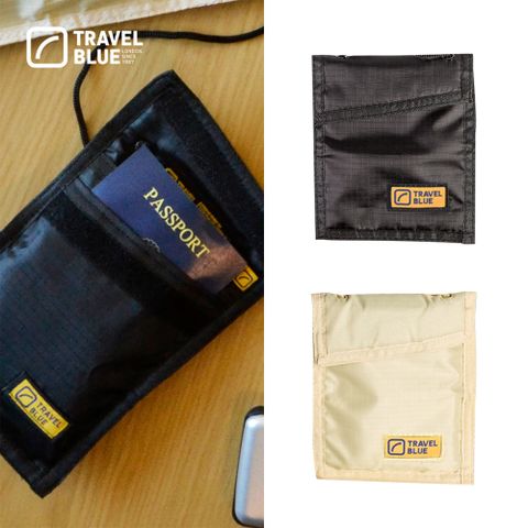 【Travel Blue 藍旅】RFID Neck Wallet 安全貼身掛頸袋 TB125