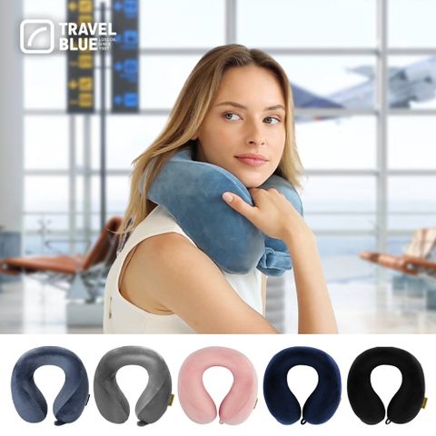 Travel Blue 藍旅 寧靜頸枕 高級慢回彈記憶棉 機場免稅同款 U型枕 護頸枕 旅行枕 旅行頸枕