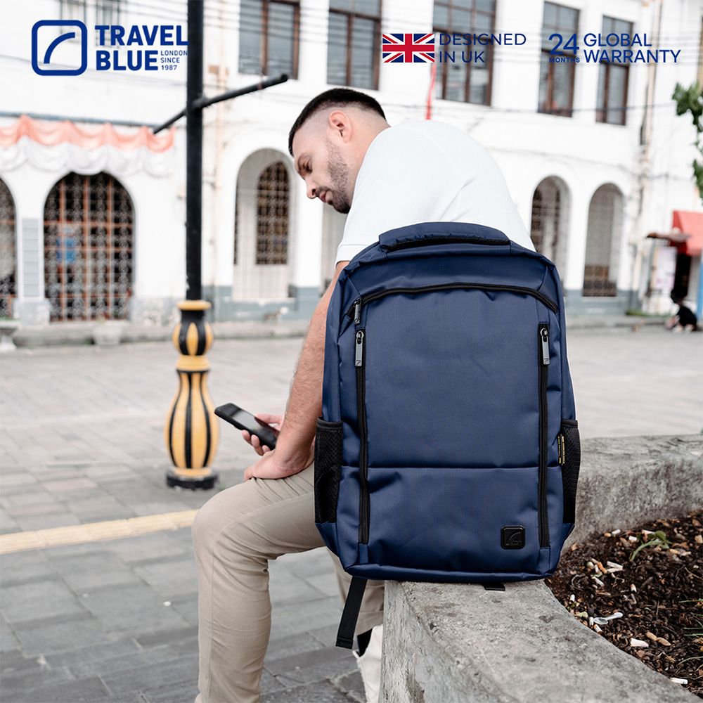 Travel Blue 藍旅 DOWNTOWN-EXPLORER 城市探索款背包-黑/海軍藍/灰 TB3120