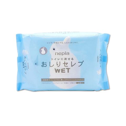 Nepia 王子 日本超柔膚滋潤型可分解抽取式濕式衛生紙補充包60抽/袋(本品不含按壓式抽取盒,清潔柔膚濕紙巾)