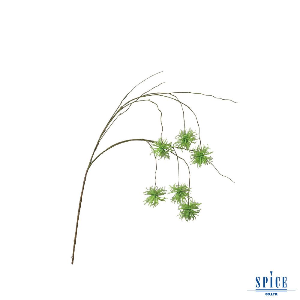 SPICE 【日本】 OF LIFE 人造垂頭翠菊 綠色Zakka 日系家居雜貨(仿真花 裝飾 擺飾 假花 人造花 插花 樹枝 佈置品 療癒小物)