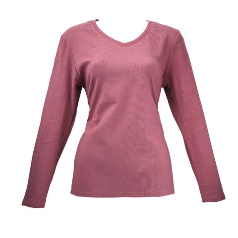 女仿羊絨V領厚保暖衣-K231-2件