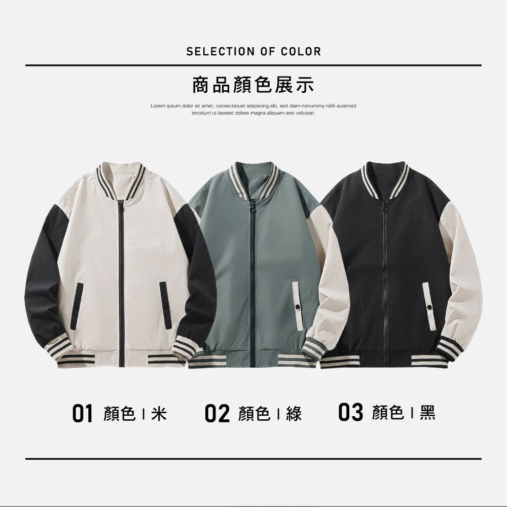 SELECTION OF COLOR商品顏色展示Lorem ipsum dolor sit amet, consectetuer adipiscing elit, sed diam nonummy nibh euismodtincidunt ut laoreet dolore magna aliquam erat volutpat01 顏色  02 顏色 | 03 顏色 黑