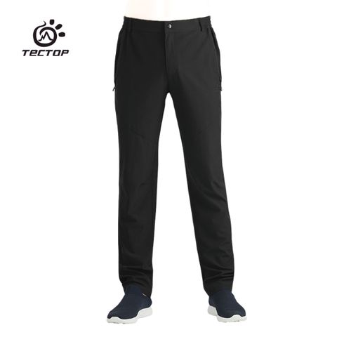 Tectop探拓戶外92765彈力快乾登山褲【黑色】高彈力、輕薄、透氣、快乾、適合氣溫23~33°C