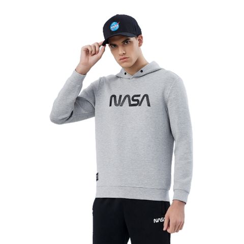 TECTOPxNASA聯名款【男款帽T外套】【灰色】NASA原廠授權公司貨