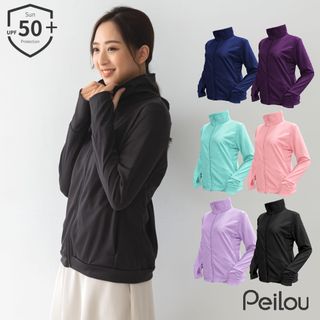 PEILOU 貝柔UPF50+高透氣防曬顯瘦外套-女立領(6色可選)