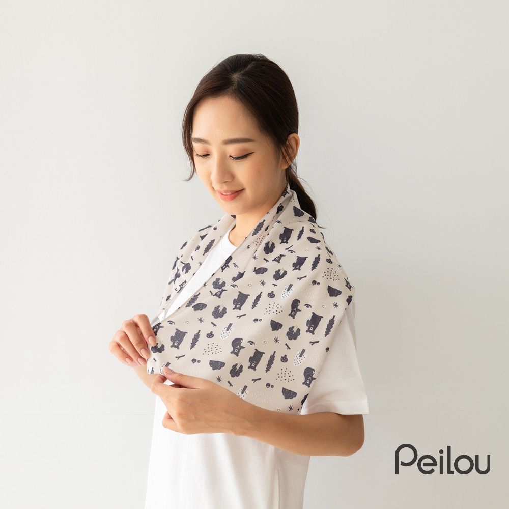 PEILOU 貝柔  灣的貨冰涼巾-台灣黑熊