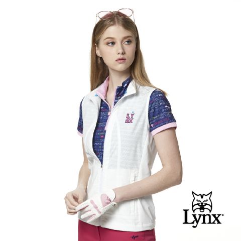 Lynx Golf 女款彈性舒適涼爽透氣後背通風拉鍊口袋無袖背心(二色)