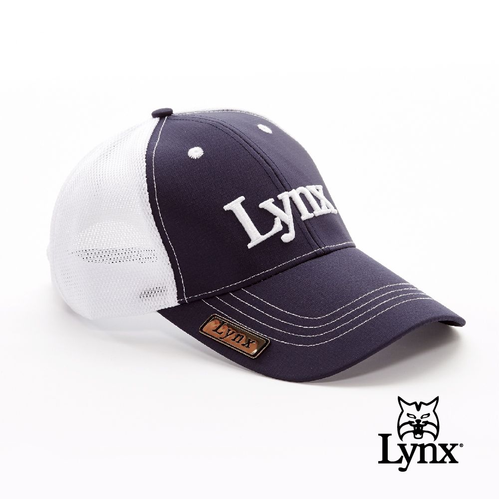 Lynx Golf 透氣網布磁鐵Ball mark Lynx刺繡可調節式球帽(四色)