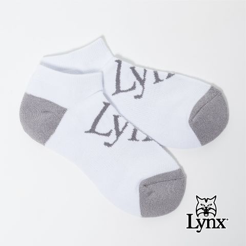 Lynx Golf Lynx字樣厚底舒適短襪/3雙