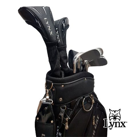 Lynx Golf 男款Lynx山貓 Silver Cat RV-F 高爾夫套桿組(附球袋)-黑色