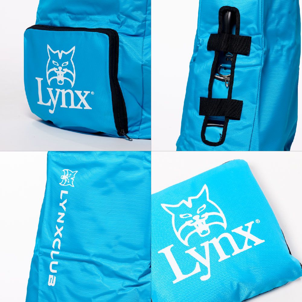 Lynx Golf 男女Lynx字樣經典山貓印花Logo可收納式球具保護袋(二色)