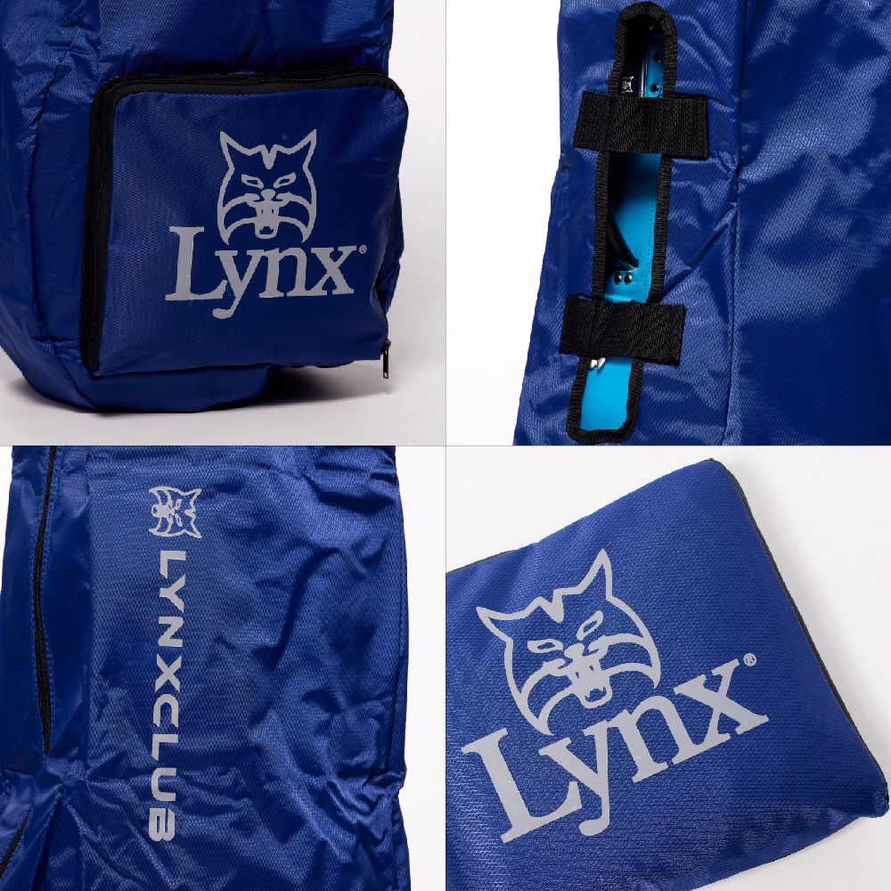 Lynx Golf 男女Lynx字樣經典山貓印花Logo可收納式球具保護袋(二色)