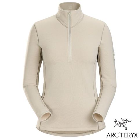 Arcteryx 始祖鳥 女 Rho 彈性透氣 Polartec 保暖刷毛套頭衫(230g).中層衣_X000006344-30205 暖石灰