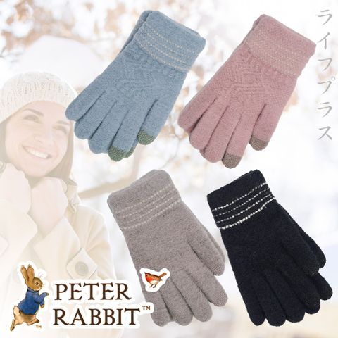 PETER RABBIT 比得兔 【一品川流】  刷毛保暖觸控手套-1雙入