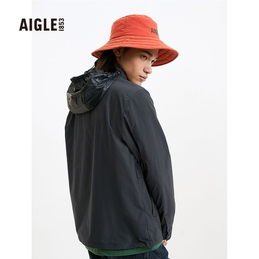 AIGLE  男 抗UV防潑外套(AG-2A105A138)-淺卡其