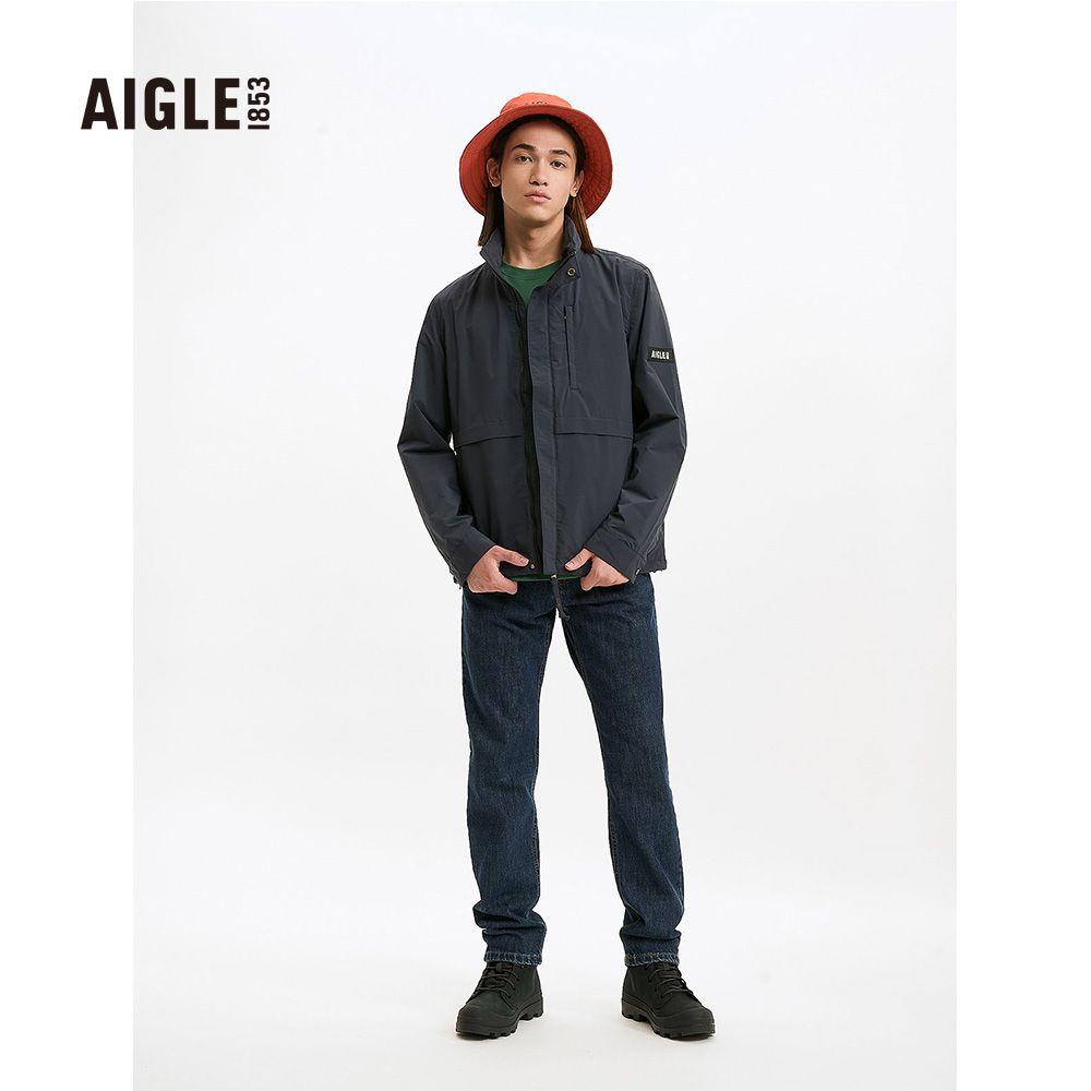 AIGLE  男 抗UV防潑外套(AG-2A105A138)-淺卡其