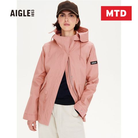 AIGLE女 MTD 防水透氣外套 (AG-FAC46A026)-深粉紅
