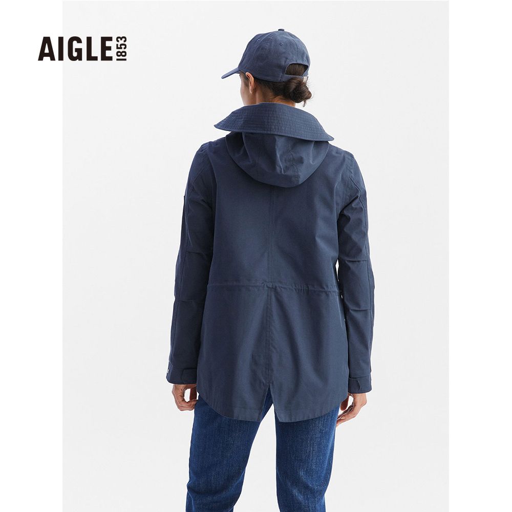 AIGLE 女 MTD 防水透氣外套深粉紅AG-FAC46A026(防水透氣外套 防水外套  女裝 MTD