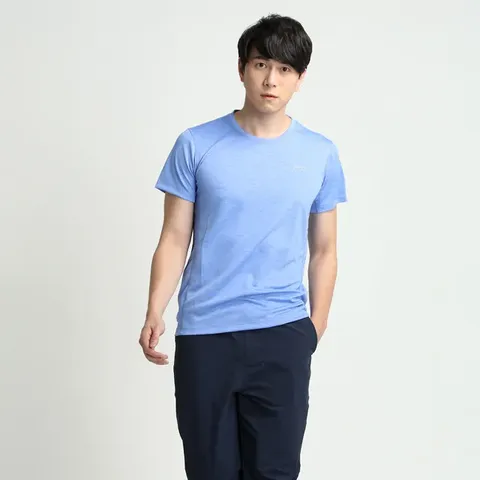 ZMO男木醣醇涼感運動短袖上衣TX601-中藍