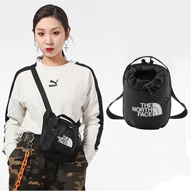 The North Face 北面 【美國 】BOZER CROSS BODY 超輕量+耐磨 抽繩休閒單肩包/52RY-JK3 黑 N