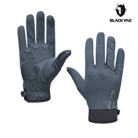【BLACKYAK】舒適全指手套(黑色)-春夏 | 防滑 保暖 防風 可觸控 | BYAB1NAN0195