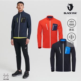 【BLACKYAK】男 BAC SEORAK外套(橘紅/黑色)-春夏 | 環保 運動 休閒  外套 |BYAB1MJ006