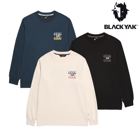 BLACKYAK bcc PARKOUR長袖上衣 中性款(藍綠色/奶油白/黑色) 大學T 韓版圓領 長袖上衣