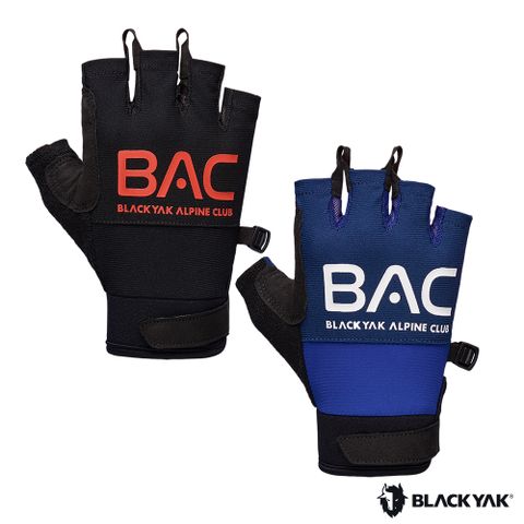 【BLACKYAK】BAC專業半指手套 (黑色/海軍藍)韓國 防曬手套 登山 攀岩 | BYJB1NAN02