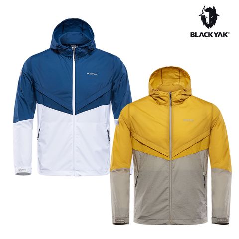 【BLACKYAK】男 SHOOTING輕量防風外套(灰卡其/白)-春夏 登山 防風輕量 外套 | BYBB1MJ001