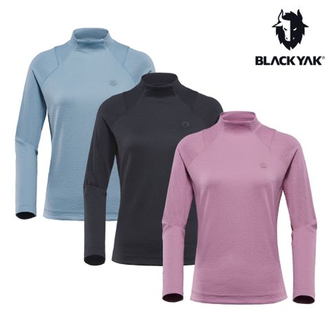 【BLACKYAK】女 STOMA小高領長袖上衣(紫粉紅/淺藍/黑色)-秋冬 保暖上衣 |BYBB2WC703