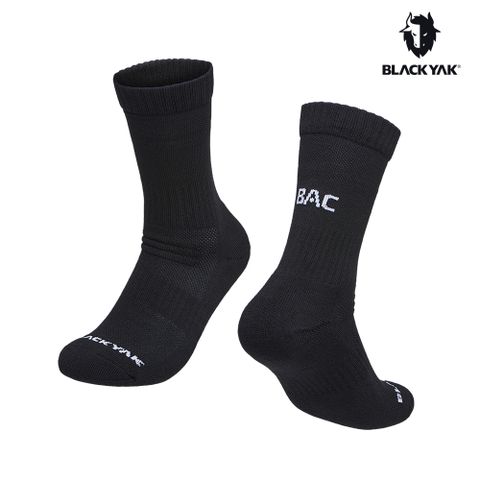 【BLACKYAK】ALPINE吸排透氣中筒襪(黑色)-四季 登山必備 中筒襪 健行襪 登山 |BYBB2NAB01