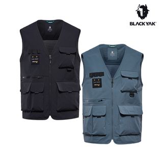 【BLACKYAK】男 HYBRID CORDURA背心(黑色/都會橄綠)-多口袋設計|BYCB1MV003