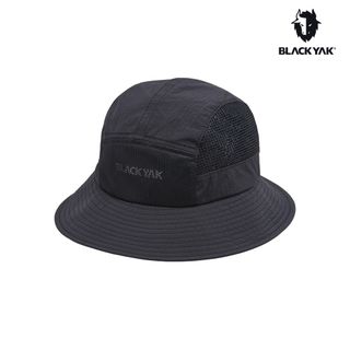 【BLACKYAK】透氣漁夫帽(黑色)-透氣網孔設計/春夏遮陽帽/防曬登山帽|BYCB1NAF05