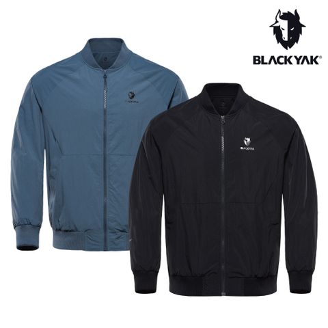 【BLACKYAK】男 INVADER外套(灰藍色/黑色)-秋冬輕量防潑水保暖外套|BYBB2MJ204