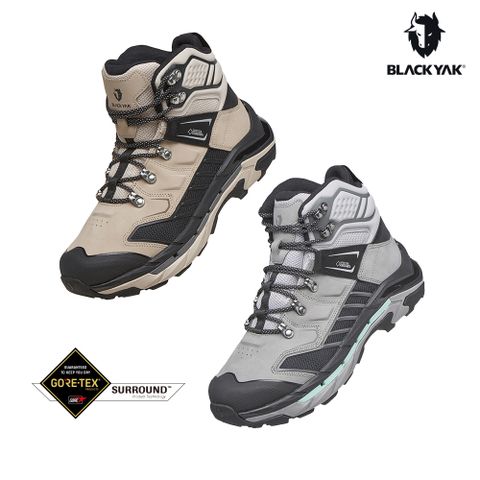 【BLACKYAK】MAGNUM GTX防水中筒登山鞋(沙色/灰色)-GTX防水鞋/BOA|BYDB1NFH38