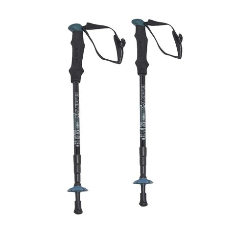 【BLACKYAK】輕量杜拉鋁4節登山杖組_附袋(黑色)-輕量杜拉鋁 EVA握把|BYDB1NGE02