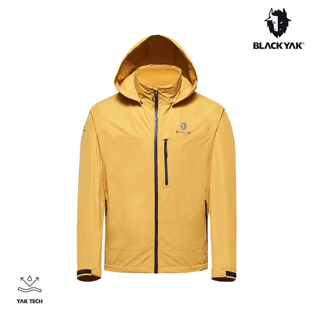 BLACKYAK 男 VARSA防水外套(黃色/黑色)-防水連帽外套 透氣 套接系統|BYDB1MJ105