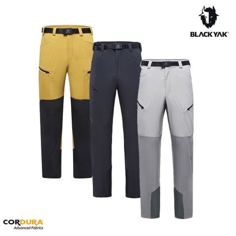 BLACKYAK 男 CORDURA AWC登山長褲(黃色/銀灰米/黑色)-透氣 耐磨彈性佳 登山褲|BYDB1MP203