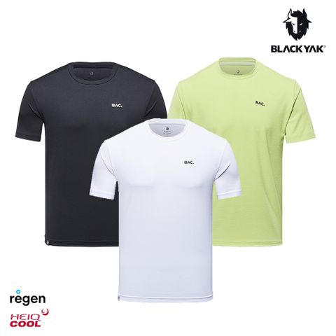 【BLACKYAK】YAK ORIGIN短袖上衣(青檸黃/白色/夜黑)-涼感防透 吸濕快乾 短袖T恤|BYDB1NC506