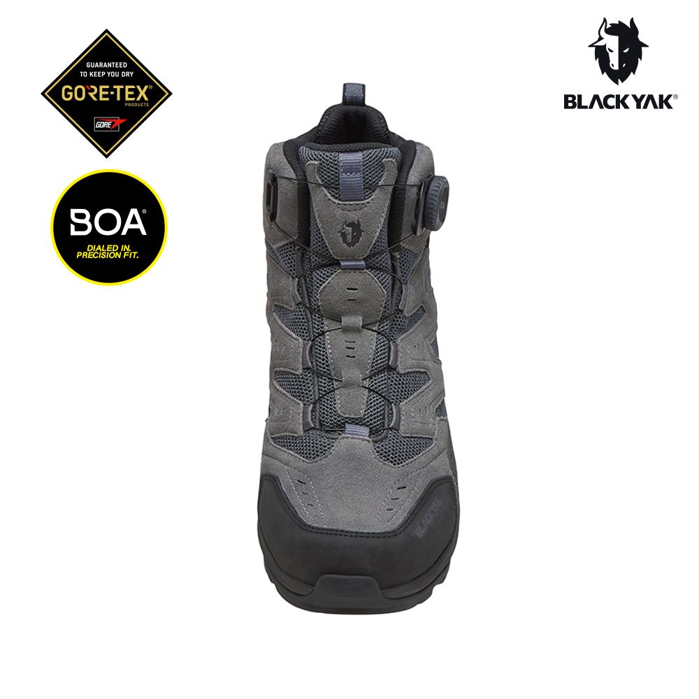BLACKYAK CHALLENGER D GTX防水中筒登山鞋(黑色)-GORE-TEX 防水鞋 BOA 登山鞋 |BYDB1NFH39