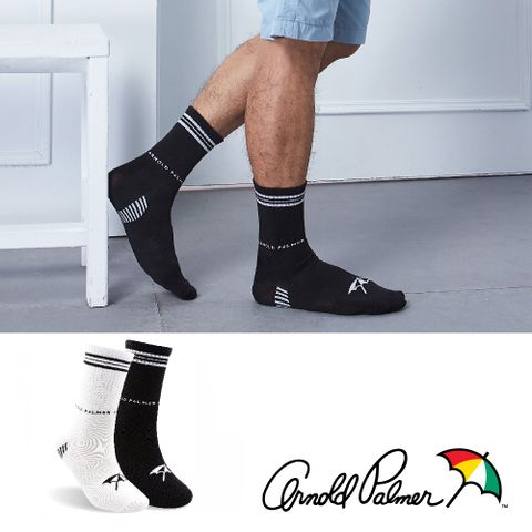 【Arnold Palmer】日本抗菌除臭條紋短筒襪