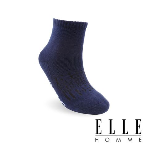 ELLE HOMME 導流透氣運動襪-丈青
